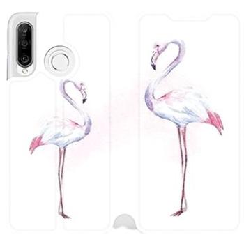 Flipové pouzdro na mobil Huawei P30 Lite - M005S Plameňáci (5903226896769)