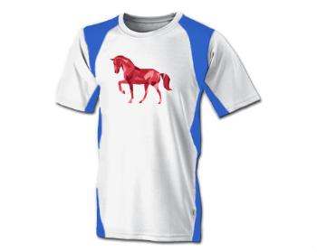 Funkční tričko pánské Kůň z polygonů
