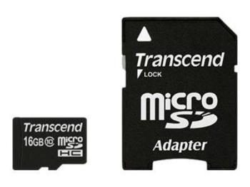 Transcend microSDHC 16GB Class 10 TS16GUSDHC10