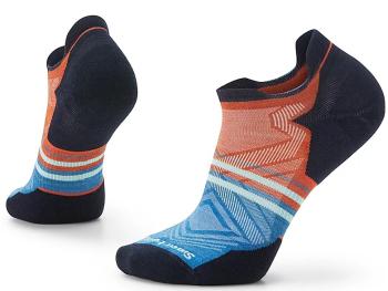 Smartwool RUN TARGETED CUSHION LOW ANKLE PATTERN orange rust Velikost: XL ponožky