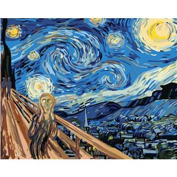 Malování podle čísel - Výkřik na hvězdnou noc - inspirace van Goghem (HRAbz33423nad)
