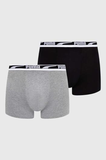 Boxerky Puma 2-pack pánské, šedá barva, 938325