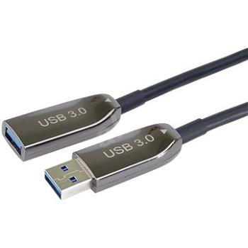 PremiumCord USB 3.0 prodlužovací optický AOC kabel A/Male - A/Female  50m (ku3opt50)