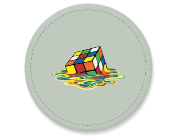 Placka magnet Melting rubiks cube