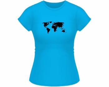 Dámské tričko Classic Mapa světa