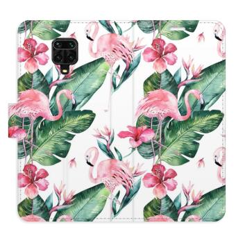 Flipové pouzdro iSaprio - Flamingos Pattern - Xiaomi Redmi Note 9 Pro / Note 9S