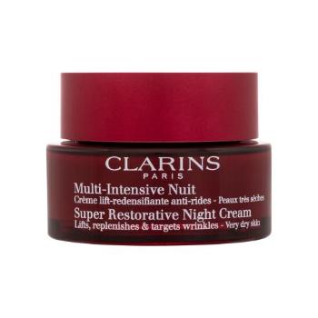 Clarins Super Restorative Night Cream Very Dry Skin 50 ml noční pleťový krém na suchou pleť; proti vráskám; zpevnění a lifting pleti