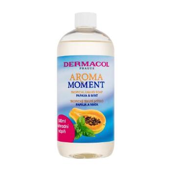 Dermacol Aroma Moment Papaya & Mint Tropical Liquid Soap 500 ml tekuté mýdlo unisex Náplň