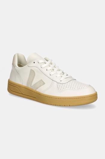 Kožené sneakers boty Veja V-10 bílá barva, VX0203665B