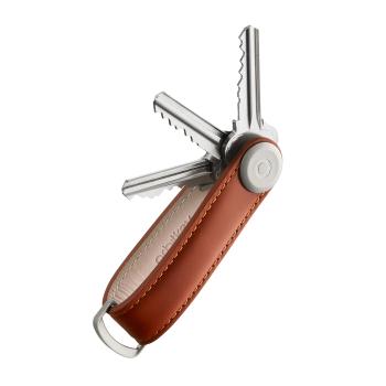 Orbitkey Leather Cognac with Tan Stitching