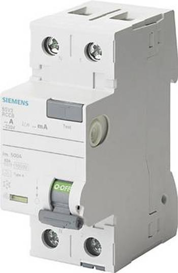 Proudový chránič Siemens 5SV3314-6KL, 40 A 0.03 A 230 V 2pólový