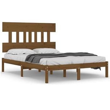 Rám postele medově hnědý masivní dřevo 180×200 cm Super King, 3104756 (3104756)