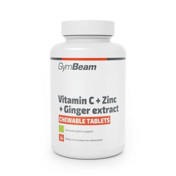 Vitamín C + Zinek + extrakt ze zázvoru, tablety na cucání 90 tab. - GymBeam