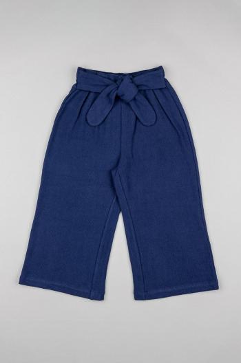 Dětské bavlněné kalhoty zippy hladké
