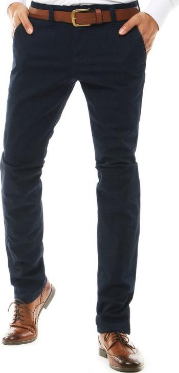 Tmavě modré pánské kostkované kalhoty (UX2590) UX2590 Velikost: 90