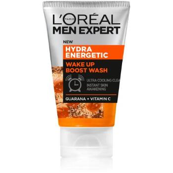 L'Oréal Paris Men Expert Hydra Energetic Wake-Up Effect 100 ml čisticí gel pro muže na všechny typy pleti; na rozjasnění pleti; na unavenou pleť