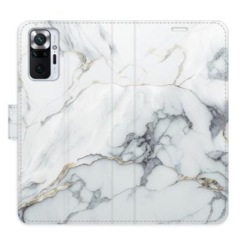 Flipové pouzdro iSaprio - SilverMarble 15 - Xiaomi Redmi Note 10 Pro