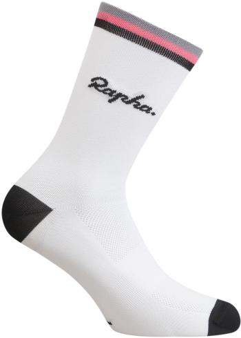 Rapha Logo Socks - white/black/pink 38-40