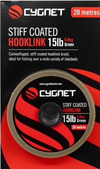 Cygnet návazcová šňůra stiff coated hooklink 20 m - 15 lb 6,8 kg