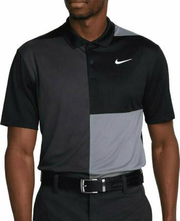 Nike Dri-Fit Victory+ Blocked Mens Black/Smoke Grey/Dark Smoke Grey/White XL Polo košile