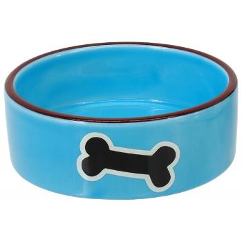 Miska Dog Fantasy keramická potisk kost modrá 12,5x4,5cm 0,29l