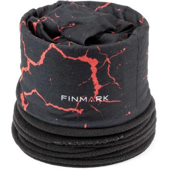 Finmark MULTIFUNCTIONAL SCARF Multifunkční šátek s fleecem, tmavě šedá, velikost UNI