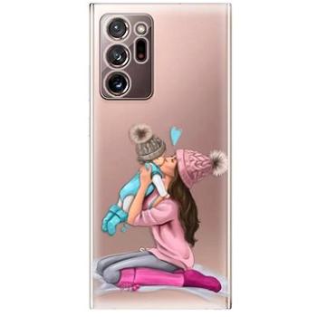 iSaprio Kissing Mom - Brunette and Boy pro Samsung Galaxy Note 20 Ultra (kmbruboy-TPU3_GN20u)