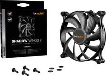 PC větrák s krytem BeQuiet Shadow Wings 2 (š x v x h) 140 x 140 x 25 mm