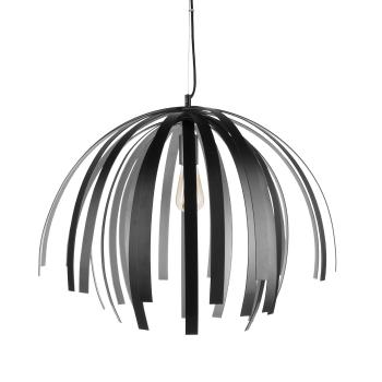 Závěsná lampa Willow Large Alu – černá, stříbrná