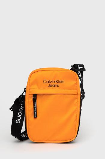 Dětský pytlíček Calvin Klein Jeans oranžová barva