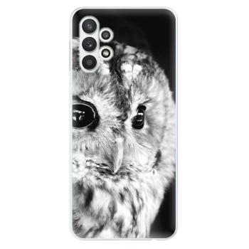 Odolné silikonové pouzdro iSaprio - BW Owl - Samsung Galaxy A32 5G