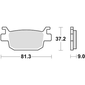 Braking brzdové destičky (semi-metalická směs SM1) (2ks) M501-186 (M501-186)