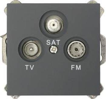 Zásuvky TV, rádio a satelit kryt, Modul GAO EFP800TRS cover-BK, černá