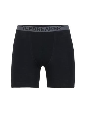 pánské merino boxerky ICEBREAKER Mens Anatomica Long Boxers, Black velikost: M