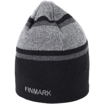 Finmark WINTER HAT Pánská pletená čepice, černá, velikost UNI