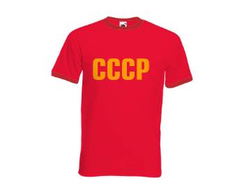 Pánské tričko s kontrastními lemy CCCP