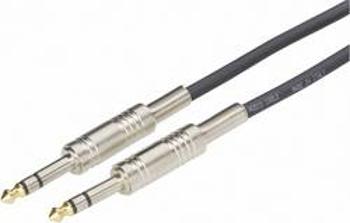 Instrumentální kabel JACK 6,3 mm stereo Paccs, 3 m, černá