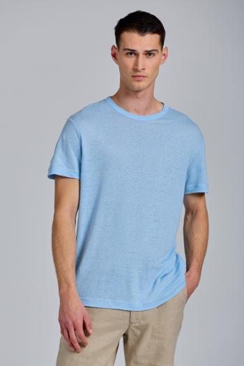 TRIČKO GANT D2. LINEN SS T-SHIRT modrá XS