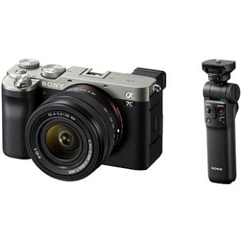 Sony Alpha A7C + FE 28-60mm f/4-5.6 stříbrný + Grip GP-VPT2BT (Bundle)