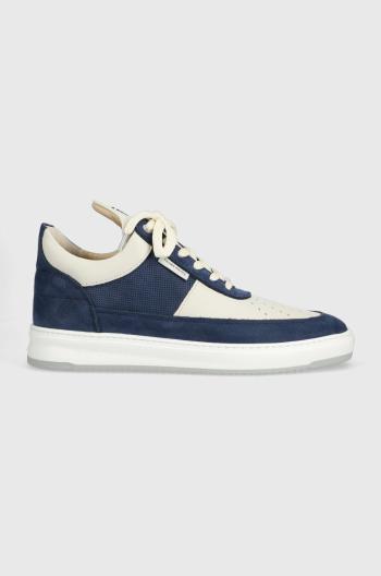 Kožené sneakers boty Filling Pieces Low Top Game tmavomodrá barva, 10133151916