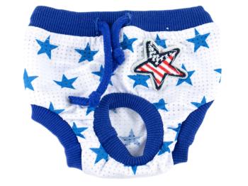 Vsepropejska Absorb modré hárací kalhotky pro psa s hvězdičkami Obvod slabin (cm): 24 - 35