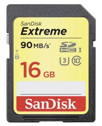 Karta SDHC, 16 GB, SanDisk Extreme® SDSDXNE-016G-GNCIN, Class 10, UHS-I, UHS-Class 3