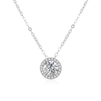 Beneto Luxusní stříbrný náhrdelník se zirkony AGS868/47