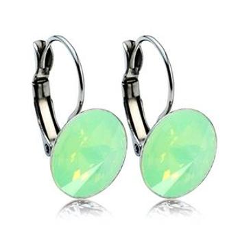 Šperky4U Ocelové náušnice - Green Opal - NBSS014