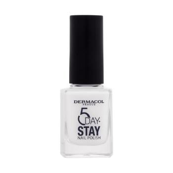 Dermacol 5 Day Stay 11 ml lak na nehty pro ženy 56 Arctic White