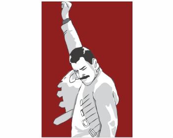 Plakát 61x91 Ikea kompatibilní Freddie Mercury