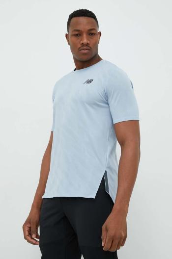 Běžecké tričko New Balance Q Speed šedá barva