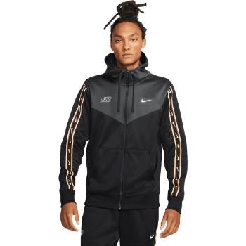 Nike NSW REPEAT SW PK FZ HOODY Pánská mikina, černá, velikost S