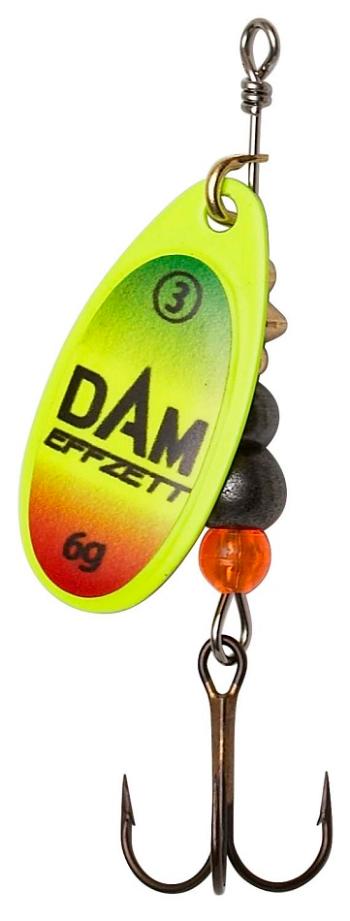 Dam třpytka effzett fluo spinner trio - velikost 2 4 g