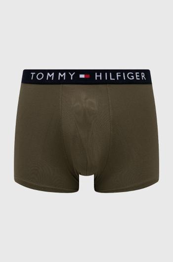 Boxerky Tommy Hilfiger pánské, zelená barva